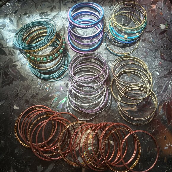 Jewelry - Lot of Bangle Bracelets Ethnic Costume Boho